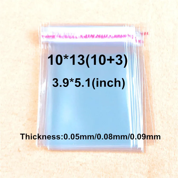 

2000 X Clear Self Adhesive Seal Plastic 10x13cm Packaging Bag Resealable Cellophane OPP Poly Bags Gift Bags