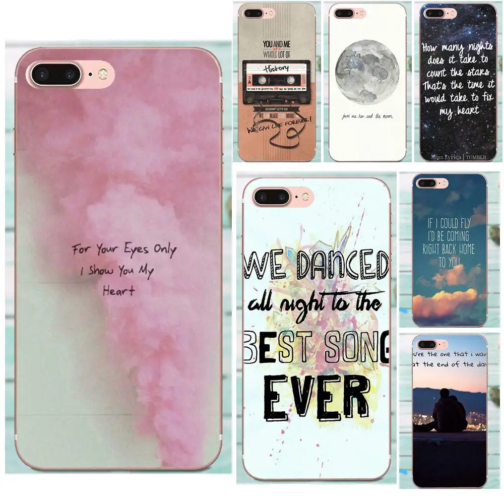 Мягкий ТПУ Модный чехол для телефона One Direction Lyrics Galaxy J1 J2 J3 J330 J4 J5 J6 J7 J730 J8 2015 2016 2017 2018