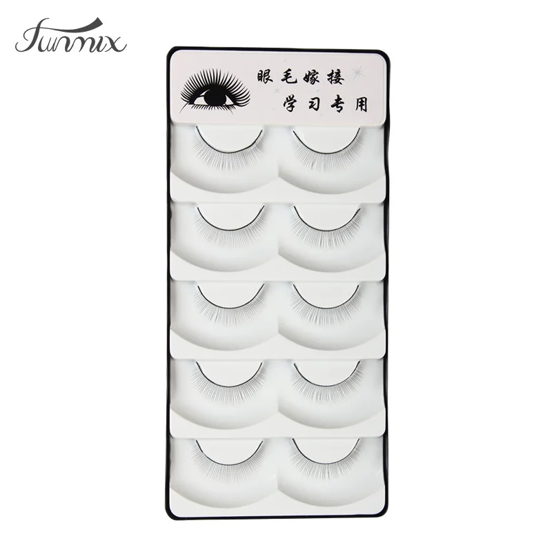 5 коробок Индивидуальные ресницы 25 пар тренировочные для наращивания ресниц