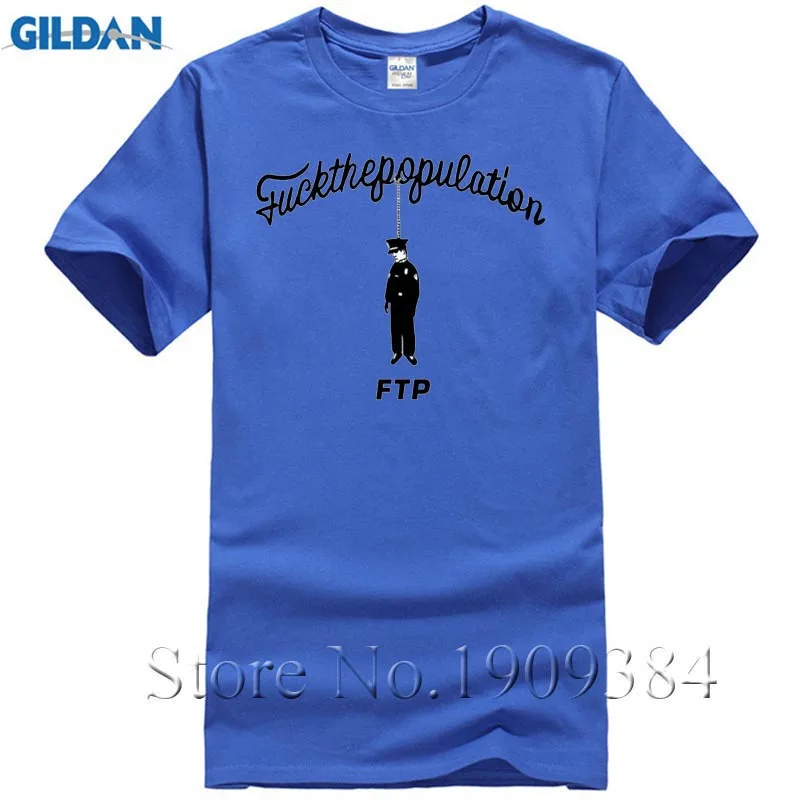 Мода 2017 г. Футболки для Для мужчин брендовая Футболка с принтом FTP 100% хлопок|t-shirt for
