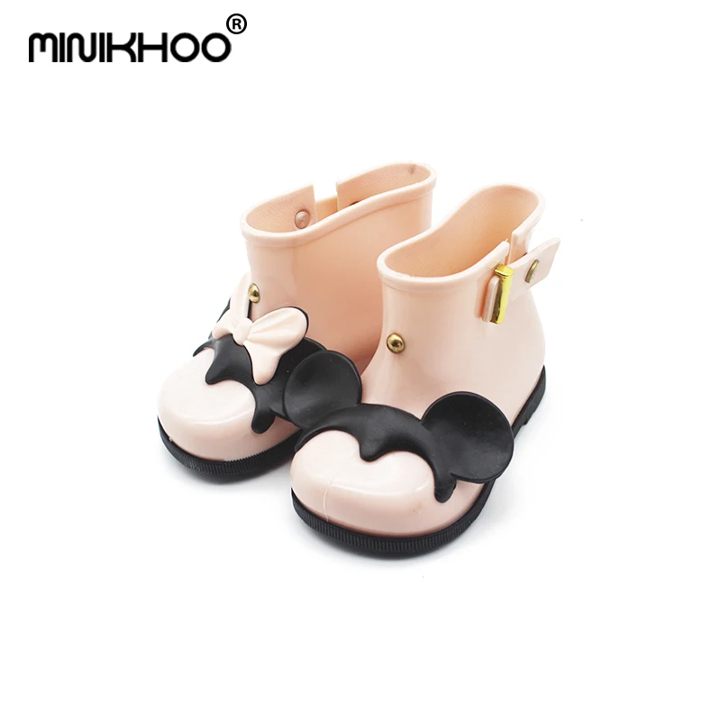 Mini Melissa/непромокаемые сапоги Новинка 2018 года непромокаемые с противоскользящим