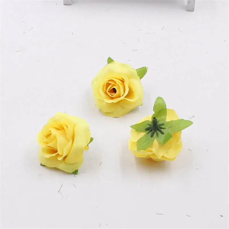 10 шт./Партия искусственный цветок небольшой чайный бутон Моделирование чай Роза