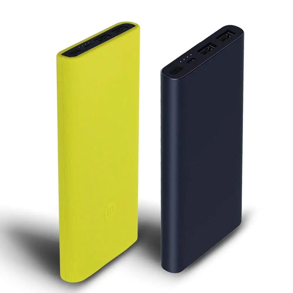 Silicone Protector Case Cover Skin Sleeve Bag for New Xiaomi Xiao Mi 2 10000mAh Dual USB Power Bank Powerbank Accessory colorful