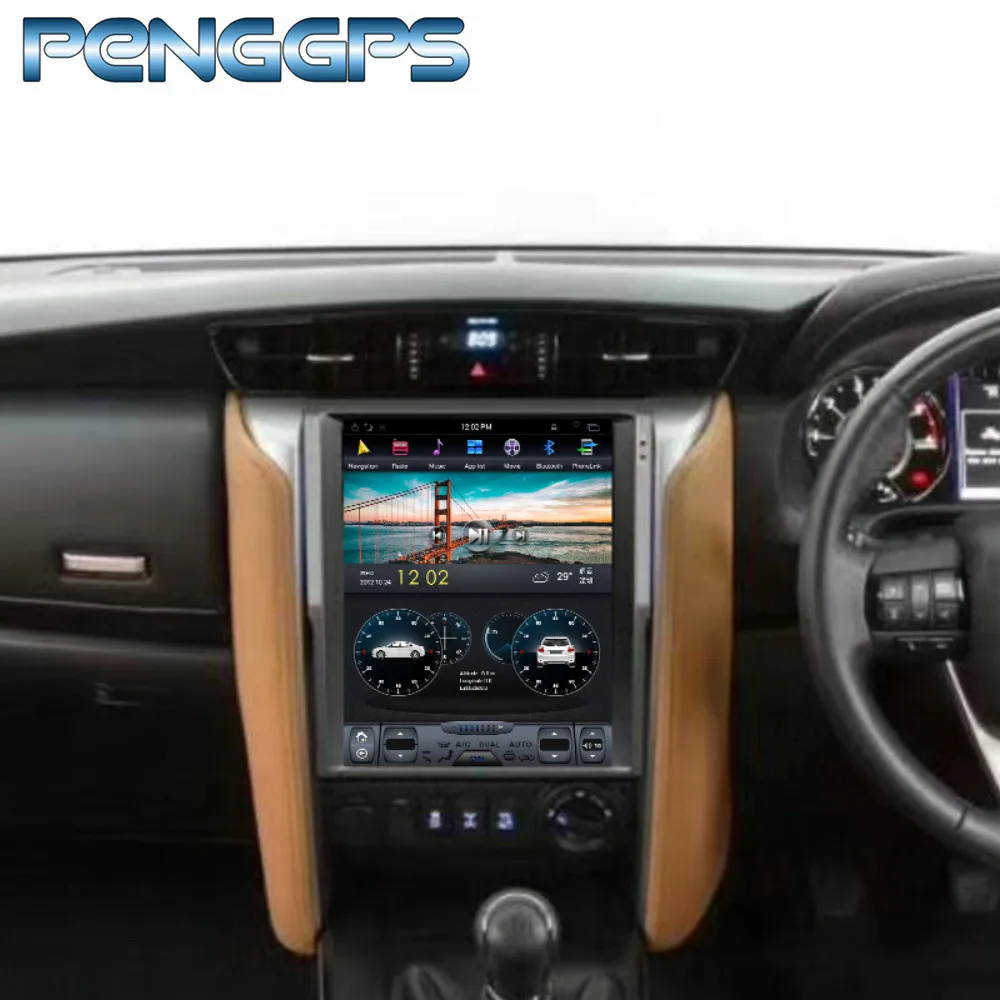 Автомобильный gps навигация DVD для TOYOTA Fortuner /Revo 2016 2019 подходит авто AC стерео 4K 2G + 64G