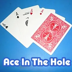 

Ace In The Hole (DVD + Gimmick) Card Magic Tricks Close Up Gimmick Props comedy Mentalism