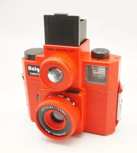 Пленка среднего формата HOLGA 120TLR / 120 TLR с двойной линзой зеркальная красная