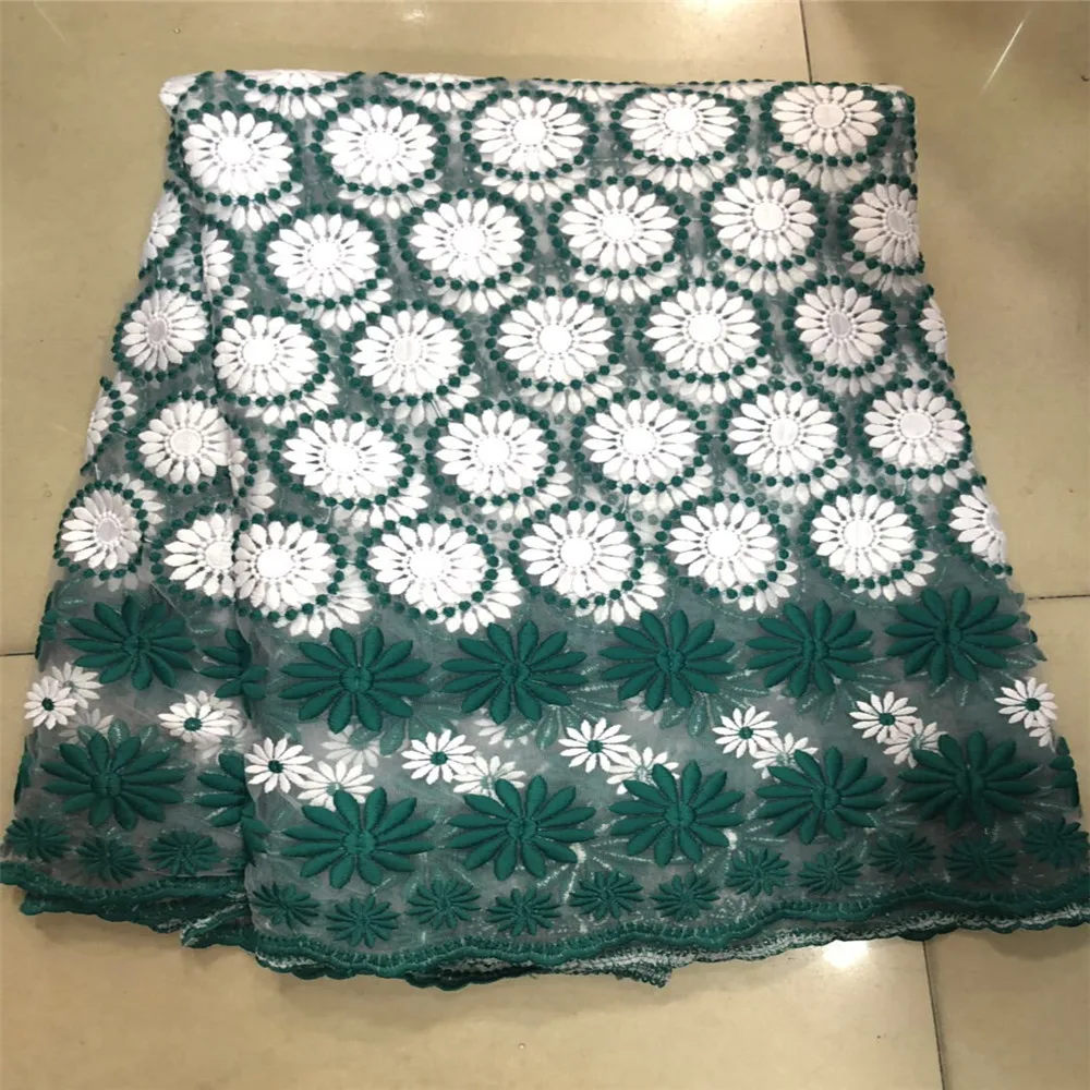 

Hot Sale french lace 5 yards/lot african lace fabric high quality african tulle lace fabric Purple/Blue/Yellow/Green/Red H273-1