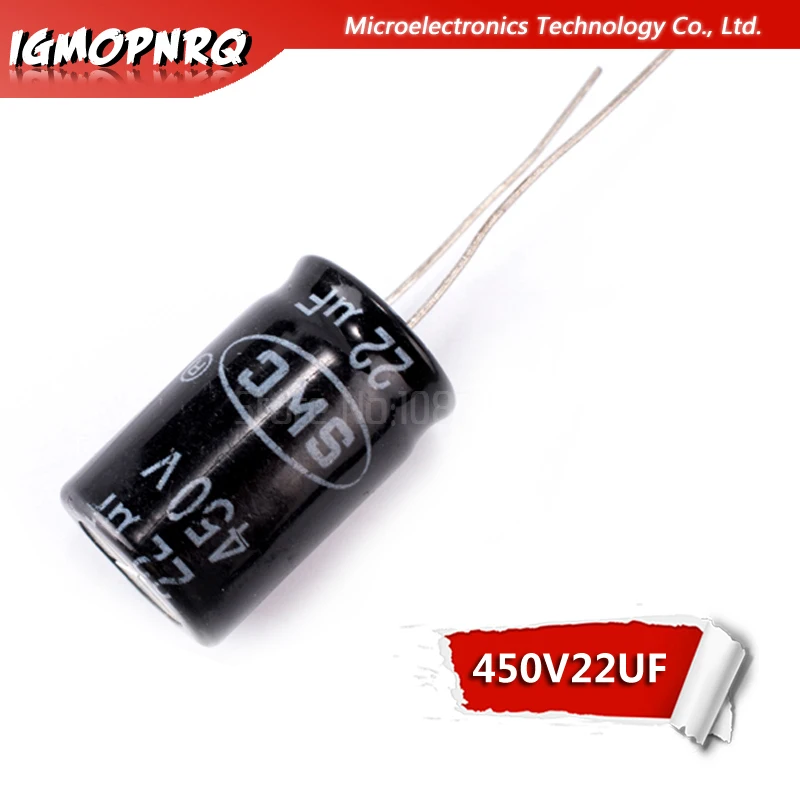 

10 шт. 450V22UF 16*25 мм 22 мкФ 450V 16x25mm Алюминий электролитические конденсаторы DIP