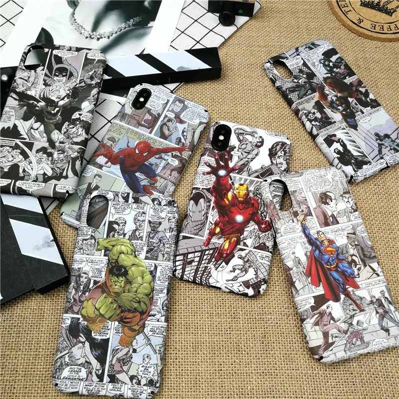Светящийся чехол Marvel с человеком-пауком для iPhone 11 PRO X XS MAX XR 8 7 6 6s plus, жесткий пластиковый чехол для телефона с изображением Железного человека