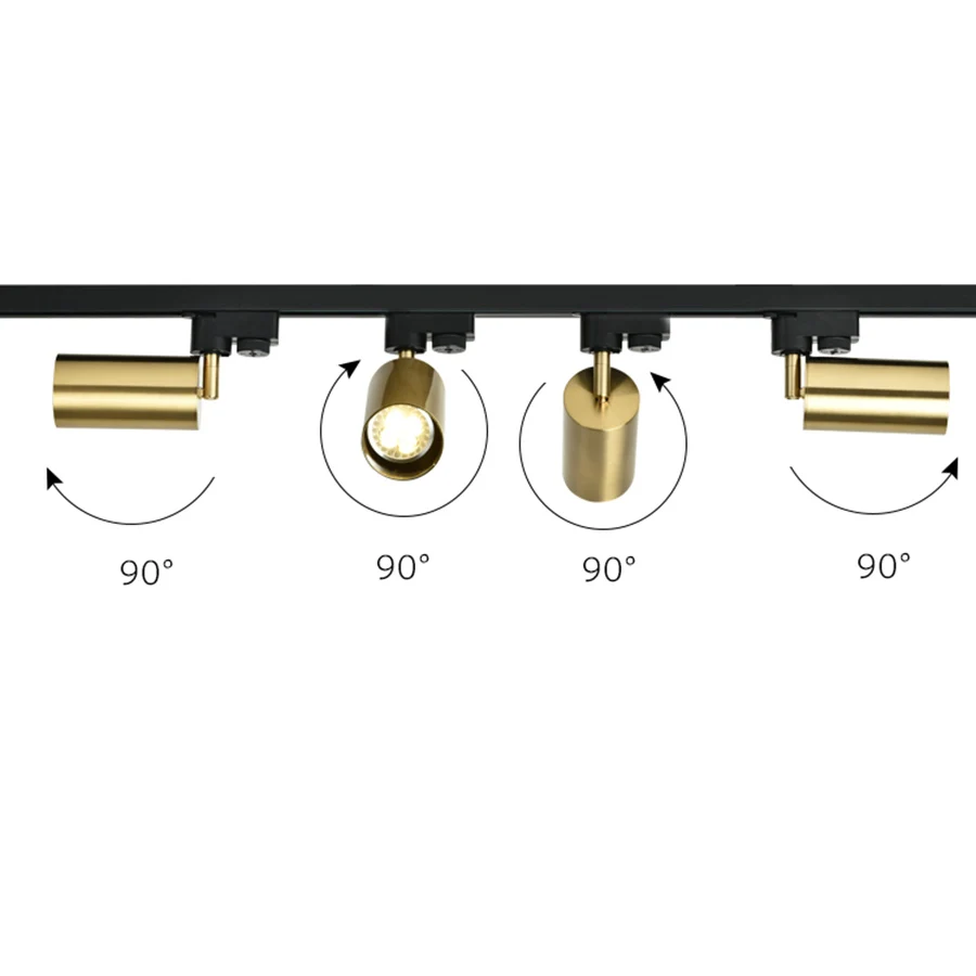 

Thrisdar 7W 10W Bronze LED Track Light Lamp Clothing Store Windows Showrooms Exhibition Rail Spotlight LED Ceiling Light