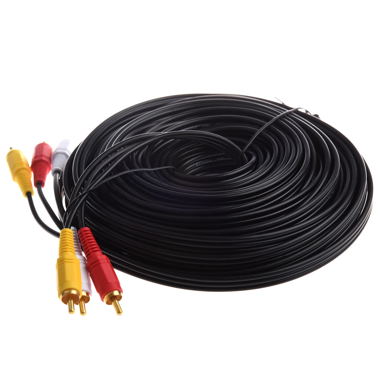 PLA 3 x RCA (L + R V) композитный аудио видео кабель 50 футов для ноутбука|audio video cable|video