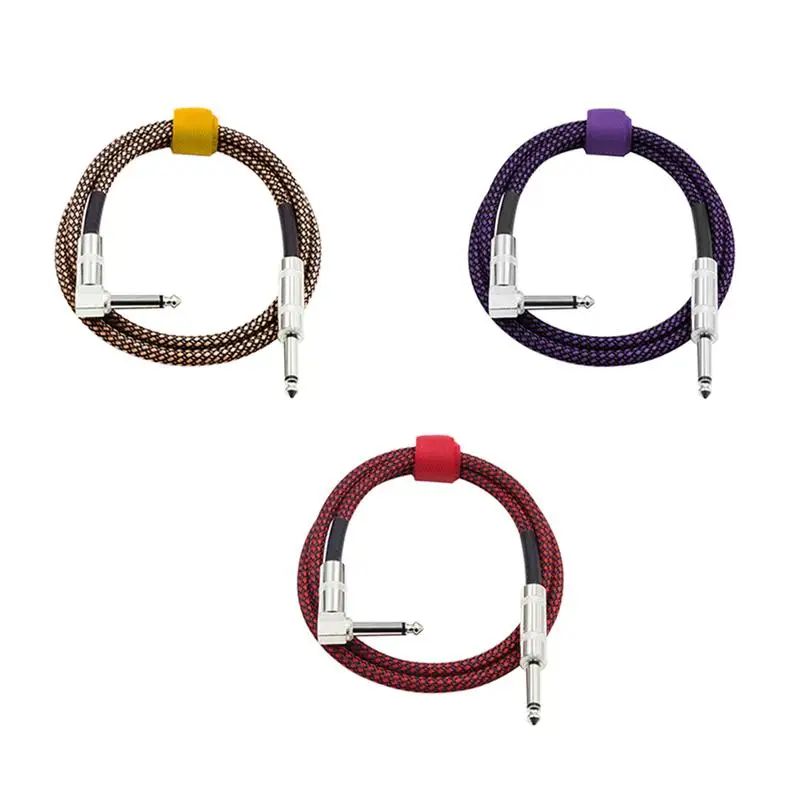 2 шт. прямо в инструментальный кабель для бас клавиатуры Электрогитары черный