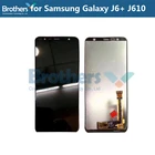 Оригинальный дисплей для Samsung Galaxy J6 Plus J610 SM-J610F J610, ЖК-экран с сенсорным экраном и дигитайзером для Samsung J6 + ЖК-дисплей в сборе