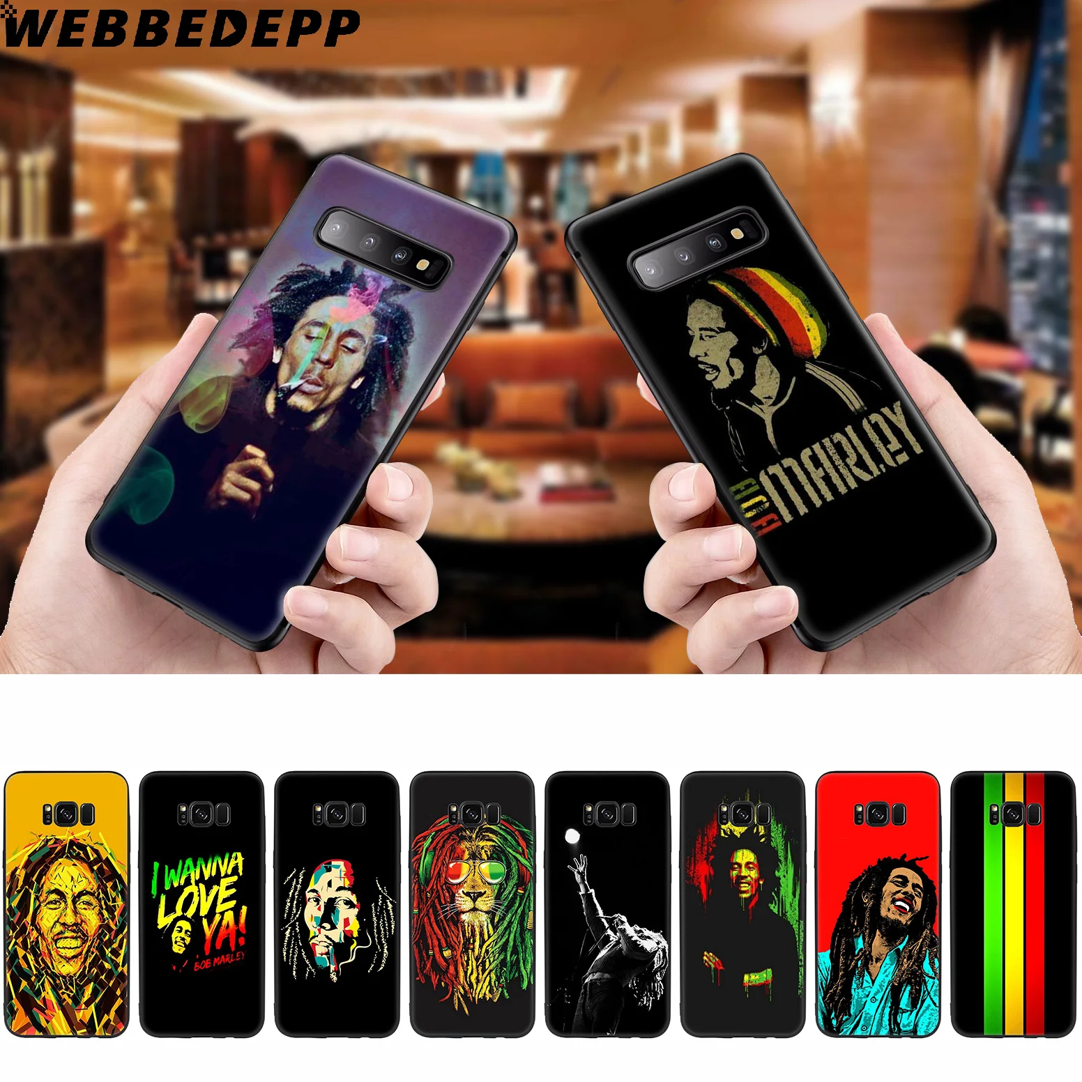WEBBEDEPP Боб Марли мягкий чехол для Samsung Galaxy S10 S10e S9 S8 Plus S7 S6 Edge & J6 2018 Note 10 9 8 |