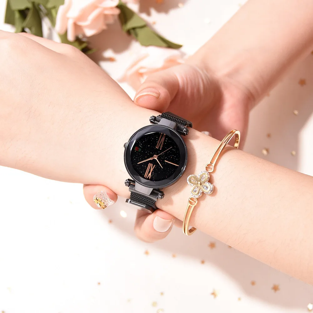 

Tike Toker Watch luxury brand ladies watch personality romantic star sky watch rhinestone design ladies watch