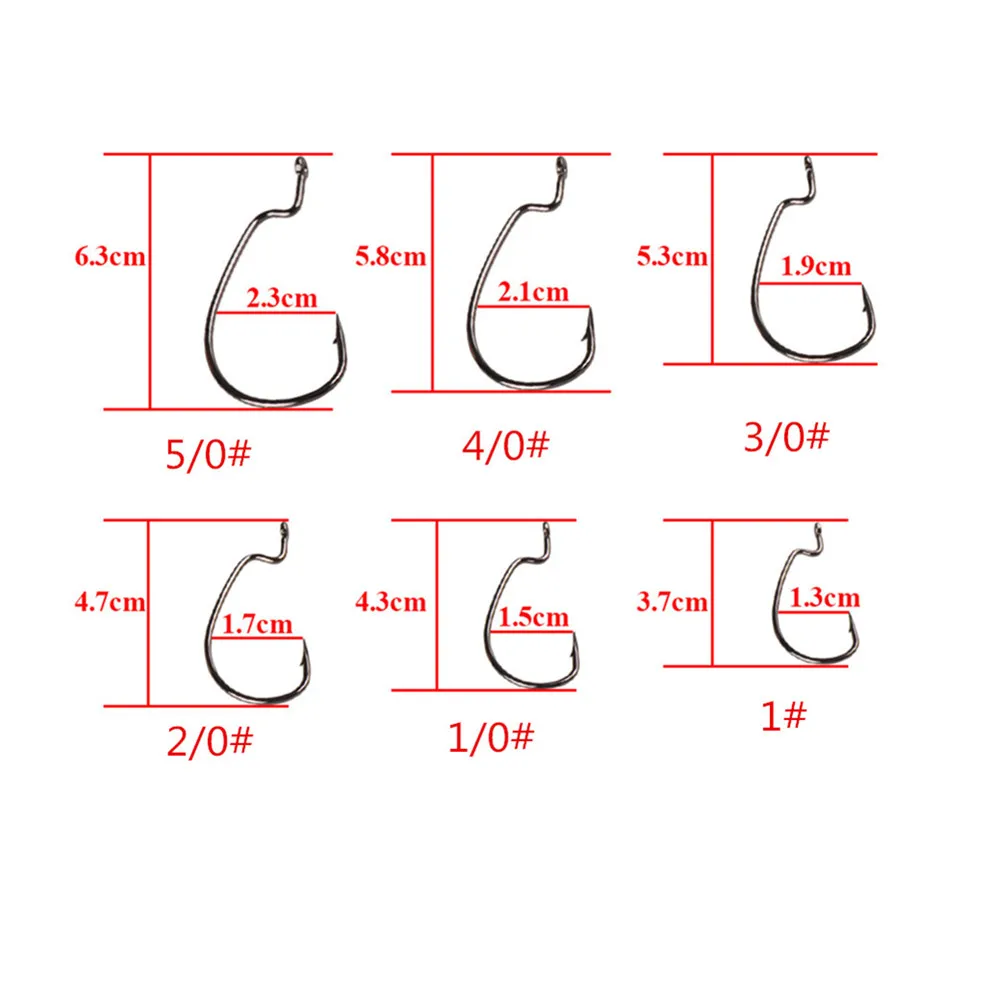 Смарт 10 шт. широкий живот кривошипно рыболовные крючки черные никелевый крюк для