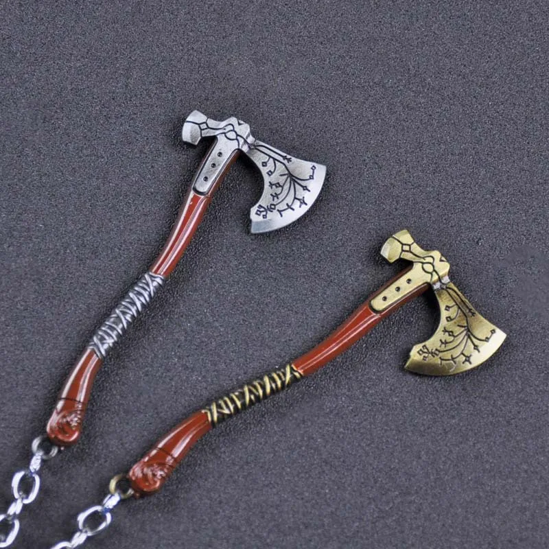 Металлический брелок God of War 4 Leviathan Kratos Guardian Shield Ice Axe Charm подвеска llaveros
