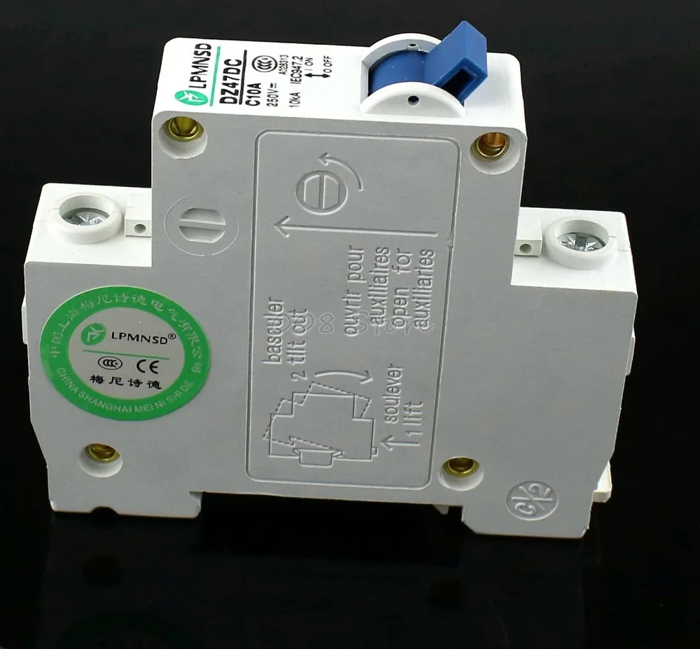 1P DZ47 10A DC 250V Автоматический выключатель MCB | Строительство и ремонт