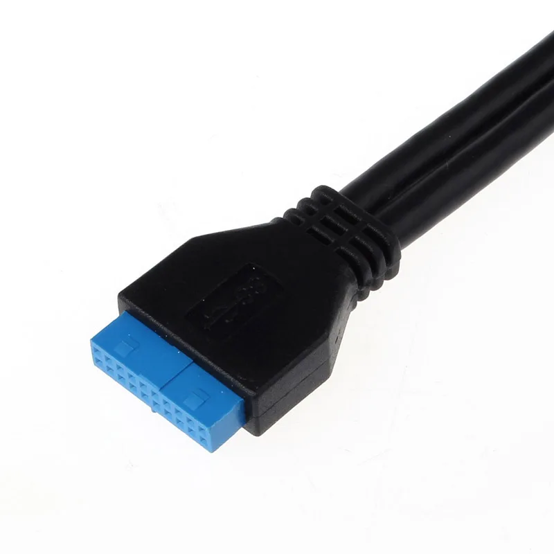 Кабель-удлинитель с 2 разъемами USB 3,0 (Female) на 20-контактный разъем для материнской платы, XS7329, дропшиппинг (art.: 7a4998d31) - 7a4998d31