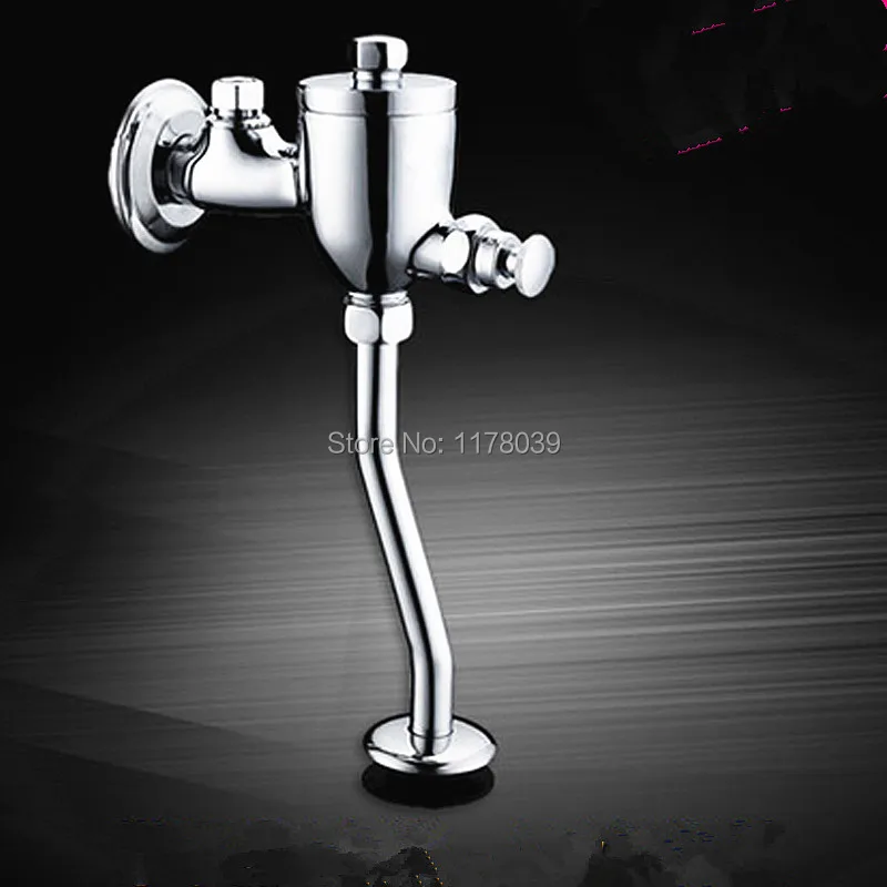 Латунный смывной клапан для писсуара унитаза с задержкой настенное крепление