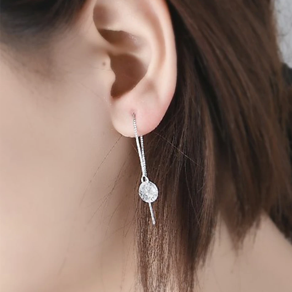 Серьги с кристаллами женские серьги-цепочки модные ювелирные изделия аксессуары
