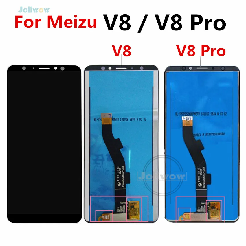Черный 5 дюймовый ЖК дисплей для Meizu V8 Φ 4 Гб 64 M8 Pro LCD|Экраны мобильных телефонов| |