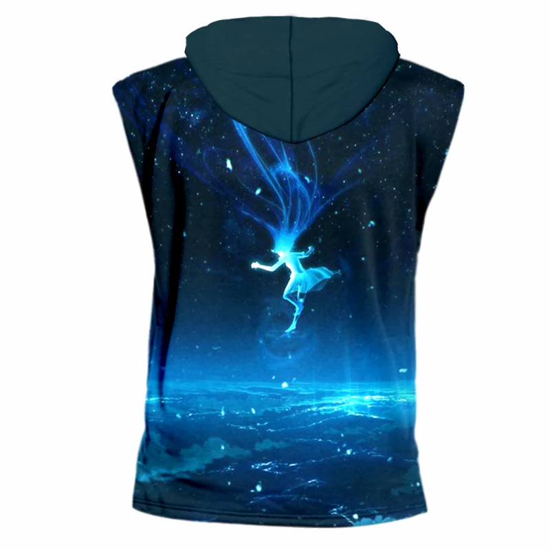 UJWI новый креативный дизайн для мужчин 3d принт танцор в футболки на космическую