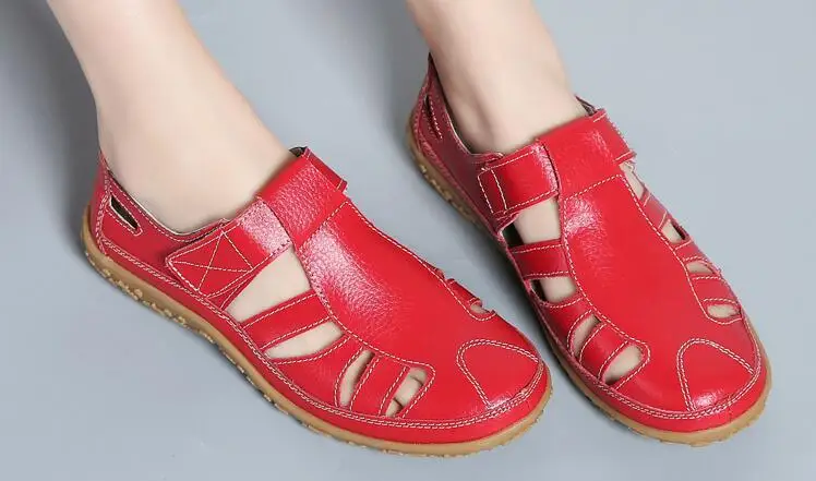Красный Plardin/Женская обувь на плоской подошве; сезон весна; модная удобная обувь на плоской подошве из натуральной кожи; женская обувь без шнуровки; женская обувь зеленого изумрудного цвета; zapatos mujer - Цвет: Красный