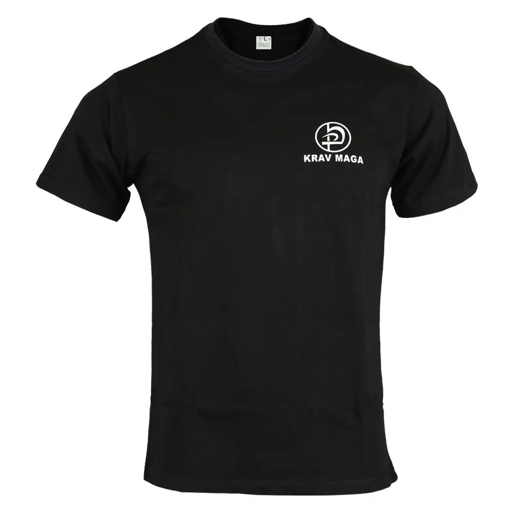 Krav Maga футболка черный топ боевые повседневные хлопковые Пользовательские топы