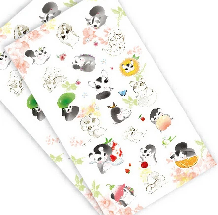 

15 pcs/lot Kawaii Cartoon Animal Design Paper Decoration Sticker For School Kids Stationery Supplies(tt-4851)