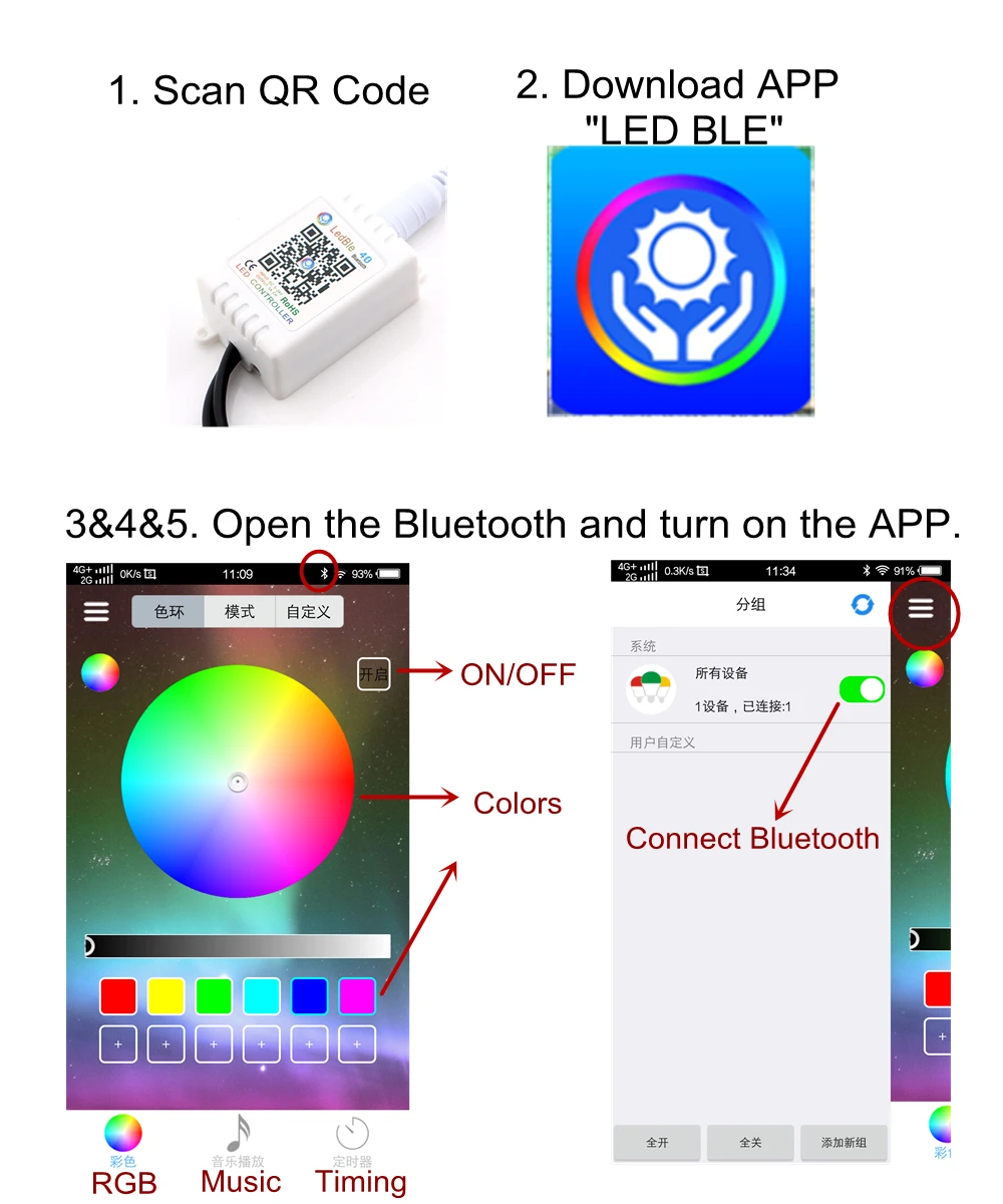 Ангельские глазки Bluetooth приложение управление RGB Halo кольца COB 60-70-80-90-95-100-110-120mm ПВХ оболочка Led авто сигнал вождения фары