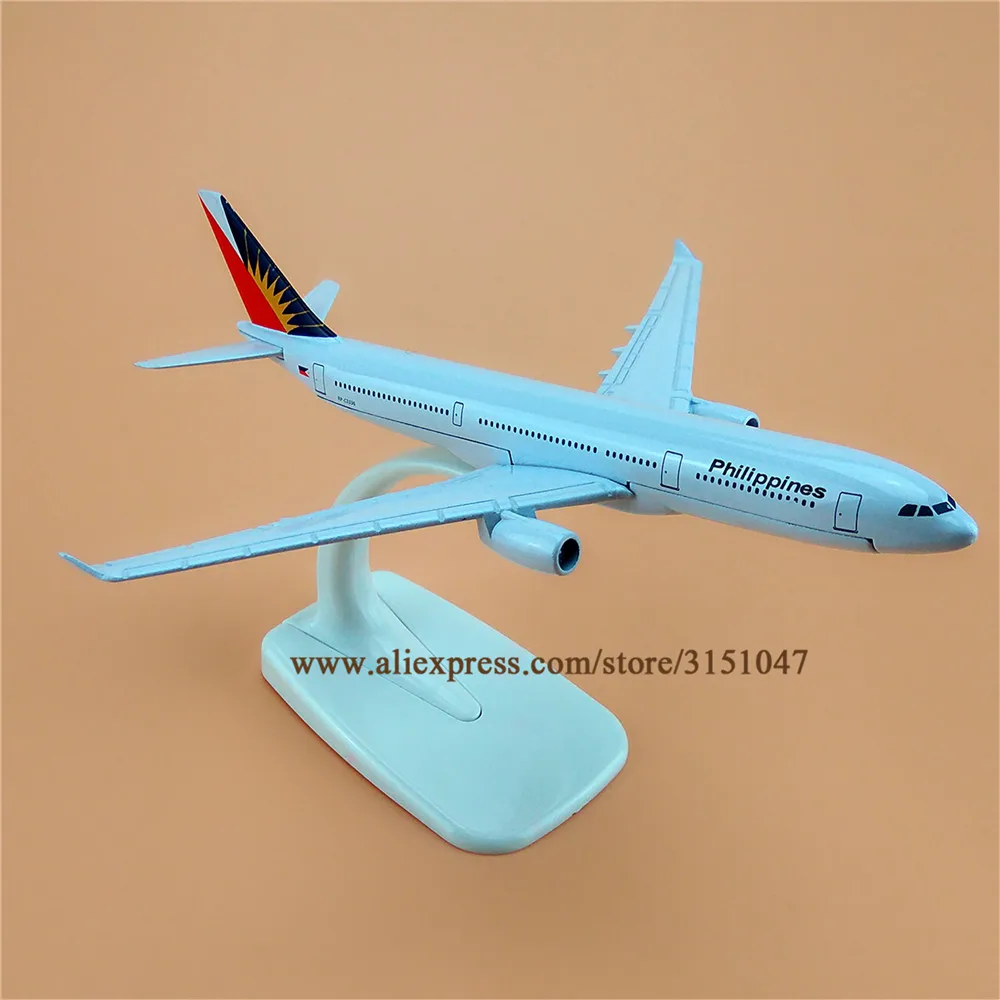 Модель самолета из металлического сплава модель авиакомпании Филиппины A330