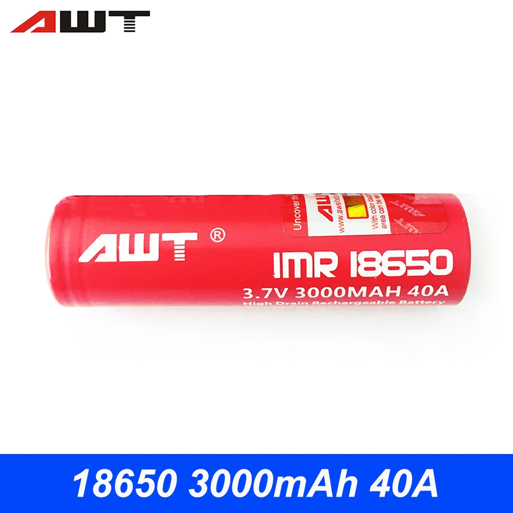 18650 40A Battery 3000mAh 3.7V Vape for Vaporesso Luxe SMOK Eleaf iStick Pico Wismec VOOPOO Box Mod VS VTC6 D004 | Электроника