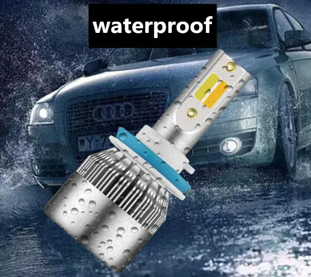 2 шт H4 светодиодный H7 H11 H8 9006 HB4 H1 H3 HB3 9005 фар автомобиля лампы 50 W Автомобили Авто Фары противотуманные лампочки белый желтый