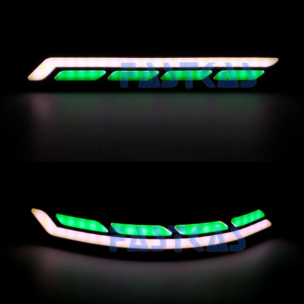 СВЕТОДИОДНЫЙ DRL Дневной светильник 100% Водонепроницаемый белый зеленый цвет