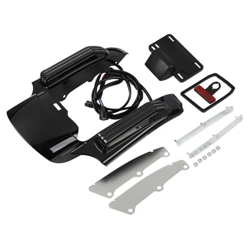 Светодиодный фонарь заднее крыло комплект для Harley Touring Road King ELectra Street Glide FLHR FLHT FLHX