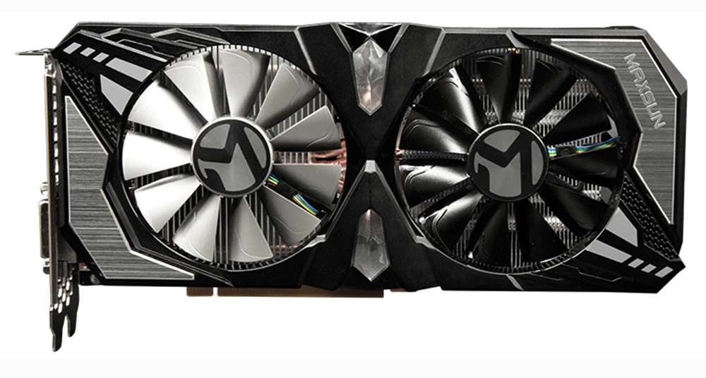 Видеокарта MAXSUN GTX 1660Ti Terminator 6G NVIDIA GDDR6 192bit 12000MHz 1500MHz HDMI+ DVI 12nm 1536 шт GTX1660Ti