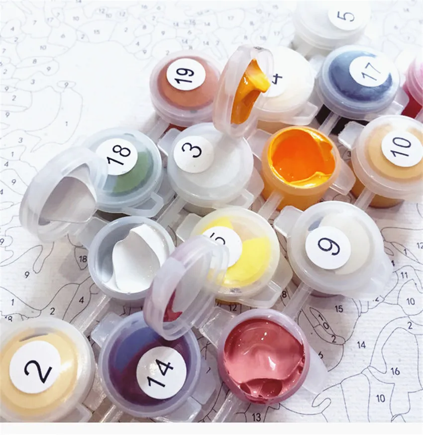 Набор для рисования по номерам на холсте Красная роза | Дом и сад