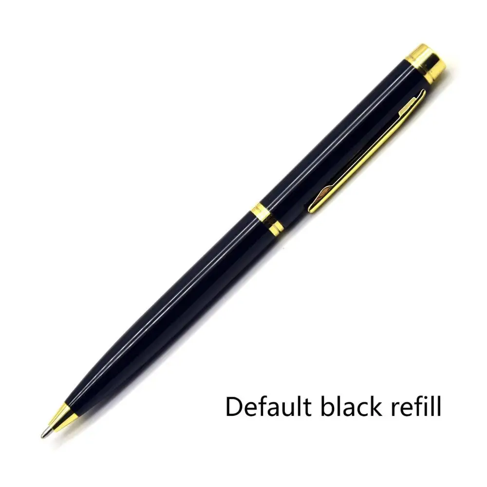 Pen - Black ink Guoyi B039 тонкий стержень вращающаяся металлическая шариковая ручка новинка 0,7 мм перо бизнес для совещаний Подарочный ручка офисные канцелярские принадлежности и ручка для школы - Цвет: Pen - Black ink