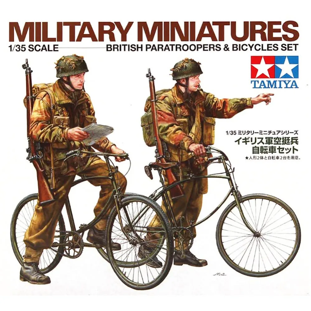 Набор для сборки велосипедов и мотоциклистов OHS Tamiya 35333 1/35|british paratrooper|model building
