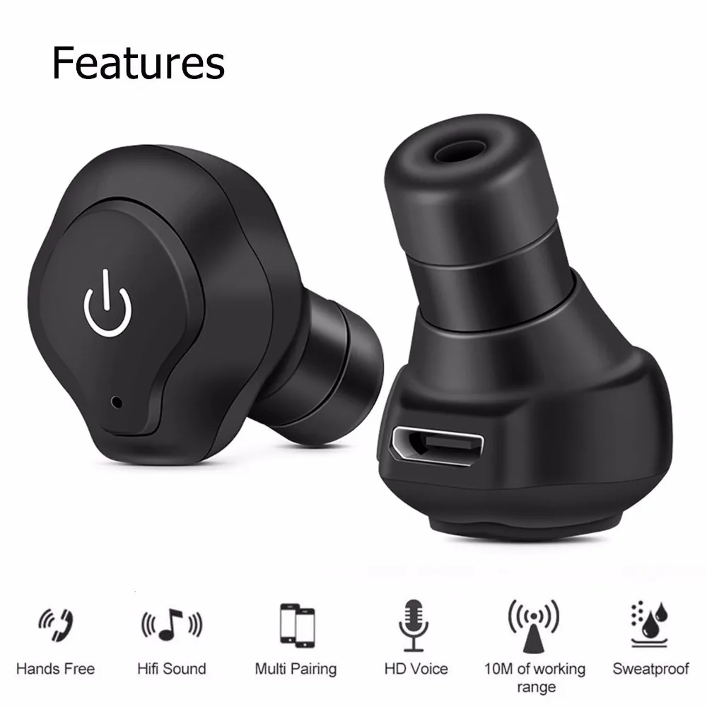 TWS A1 портативные Bluetooth наушники настоящие беспроводные стерео HD связь