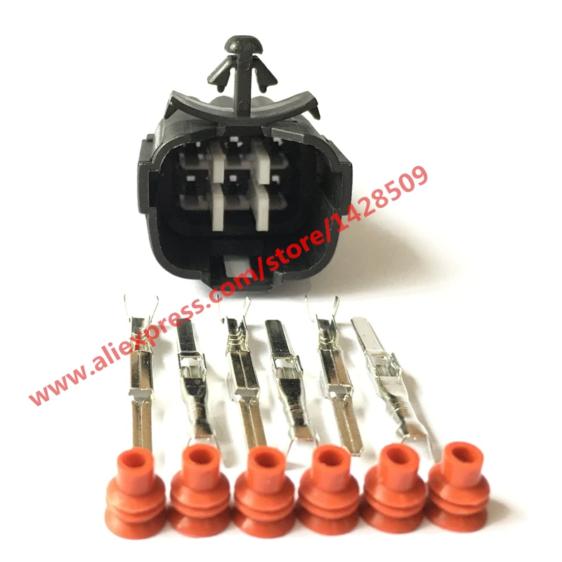 

5 Sets 6188-0209 Male Waterproof Socket Car Connector 6 Pin