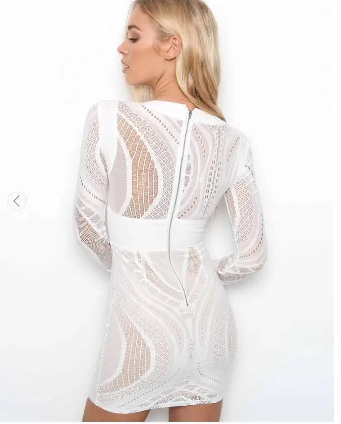 Women Summer Dress V-Neck Long Sleeve Slim Evening Party Short Mini Sundress Clothing | Женская одежда