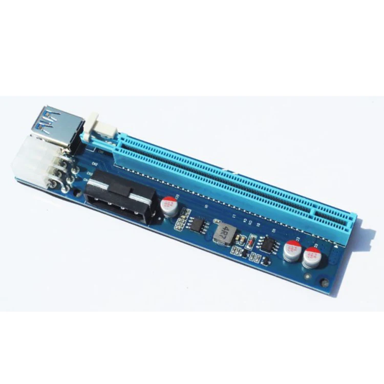 Райзер карта PCIe PCI E 6 контактов и 4 контакта USB 3 0|pci express riser card|riser card6pin power |
