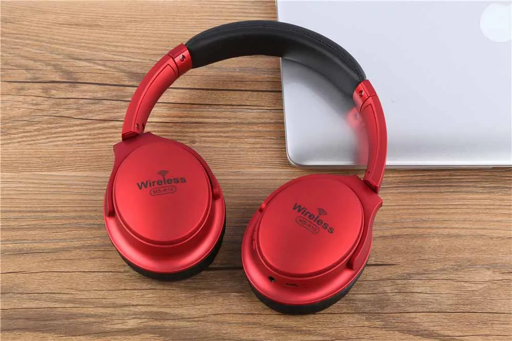 MS-K10 bluetooth-наушники с защитой от пота, с шумоподавлением, беспроводные наушники, спортивные басовые наушники, гарнитура с микрофоном для смартфонов - Цвет: Красный