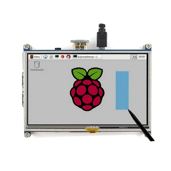 Raspberry Pi 3 Model B/4B/B +/A + 5 дюймов HDMI GPIO резистивный сенсорный экран LCD 5-дюймовый TFT |