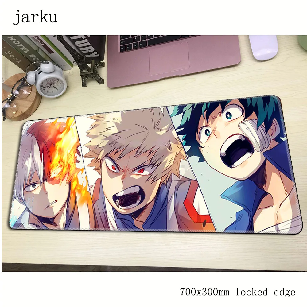 

My Hero Academia pad mouse computador gamer mause pad 700x300X2MM padmouse big anime mousepad ergonomic gadget office desk mats