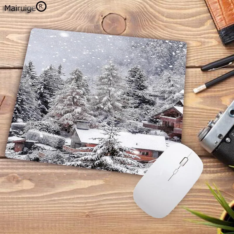 Большой рекламный зимний Снежный высокоскоростной новый коврик для мыши Mairuige