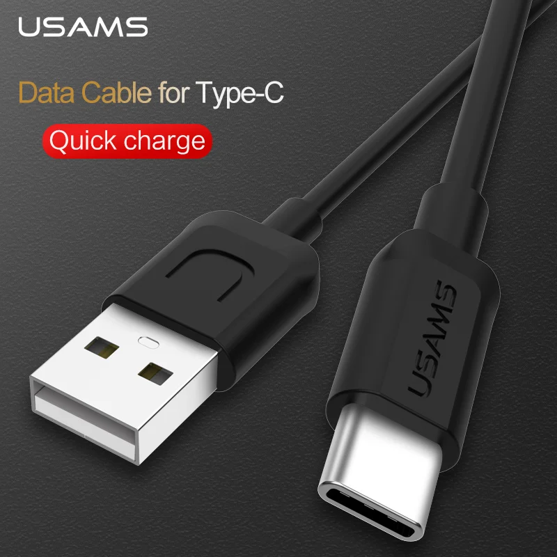 USAMS USB Type C Быстрая зарядка Usb кабель для передачи данных зарядное устройство