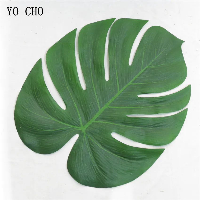 YO CHO 12 шт./лот черепаха зеленый лист искусственные шелковые деревья Цветочные
